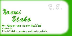 noemi blaho business card